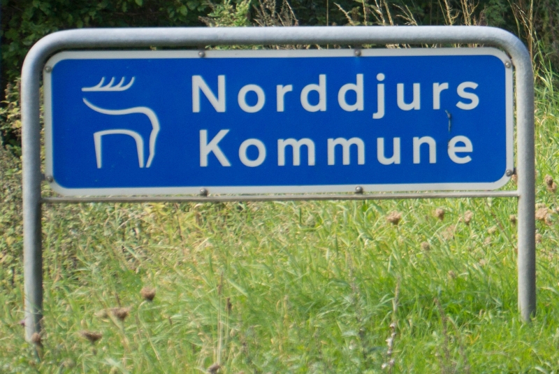 Norddjurs vejskilt Norddjurs Kommune vejskilt